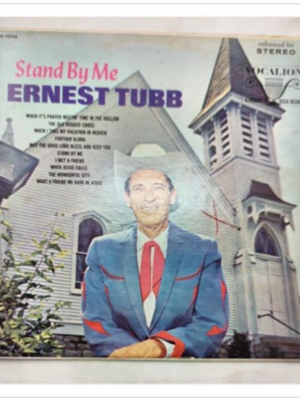 Ernest Tubb Stand By Me Vintage Vinyl LP Country Gospel Album Vocalion VL 73765